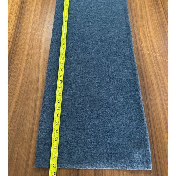 Club Monaco Merino Ribbed Mockneck Dress, Grey, 90% wool, current season, small - Picture 7 of 9